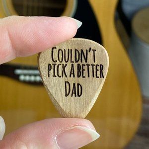 NEW Engraved Wood Guitar Pick | in package | gift | stocking stuffer